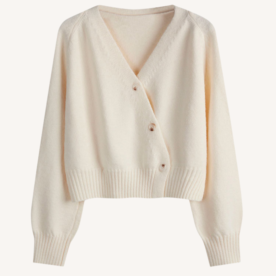 Bevy | V-neck Buttoned Short Cardigan