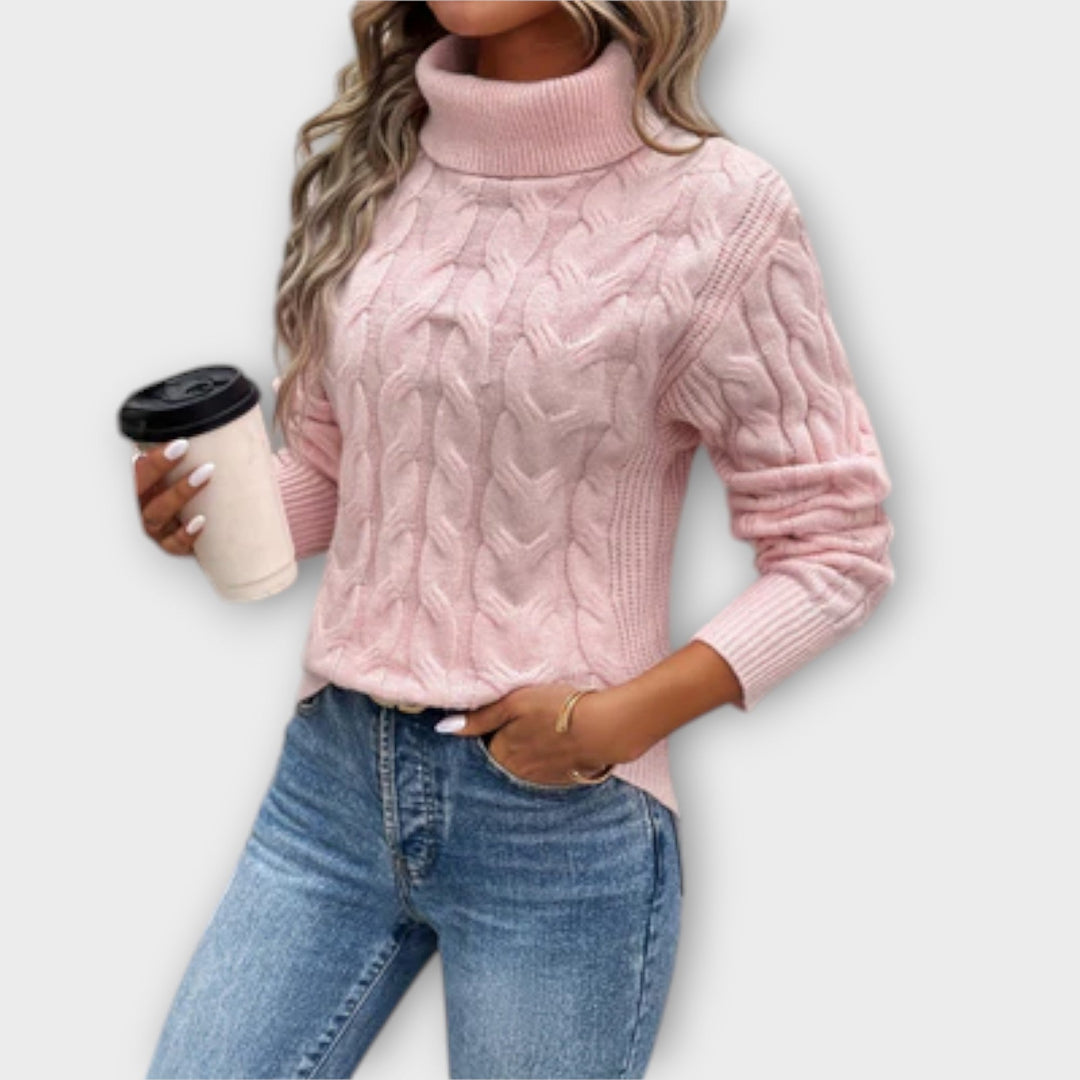 Alessia – Elegant knitted turtleneck jumper