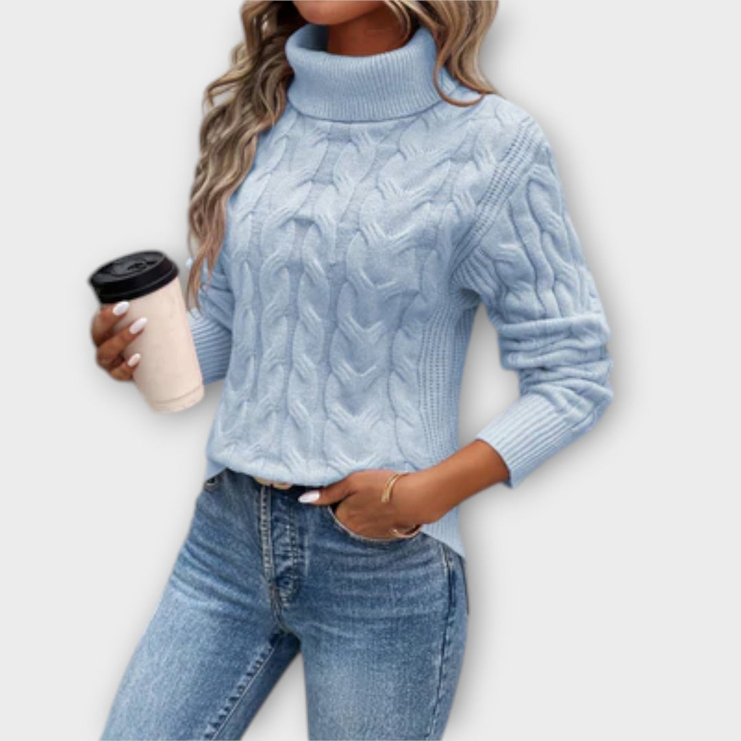 Alessia – Elegant knitted turtleneck jumper