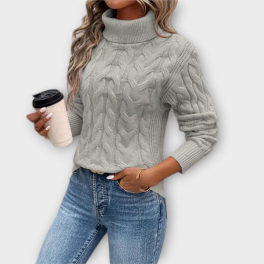 Alessia – Elegant knitted turtleneck jumper