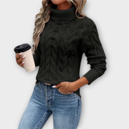 Alessia – Elegant knitted turtleneck jumper