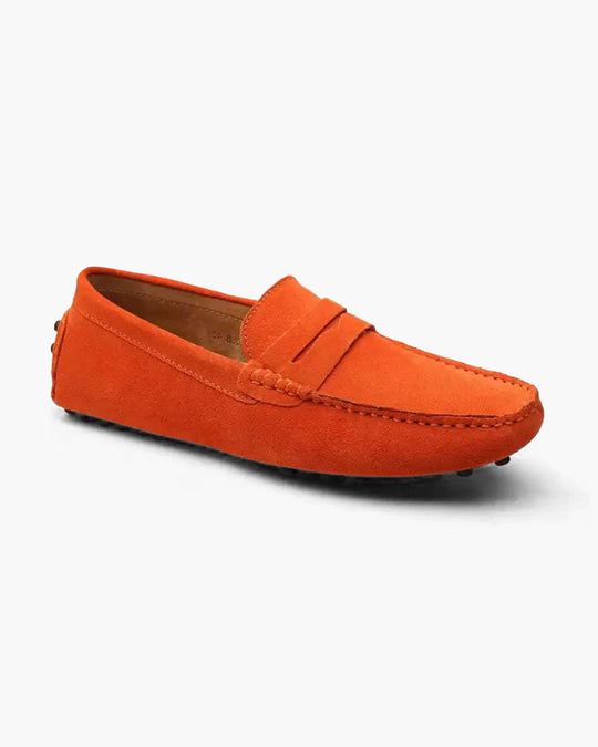 Suede Driver Loafers