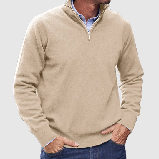 Italian Men’s Sweater with Zipper