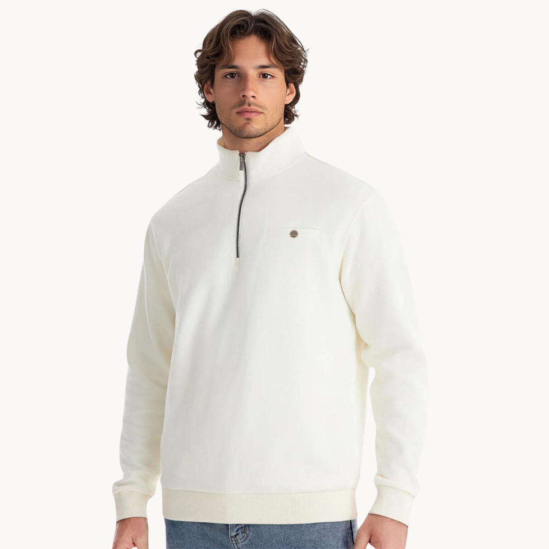 Bennett Mockneck Zip Knit