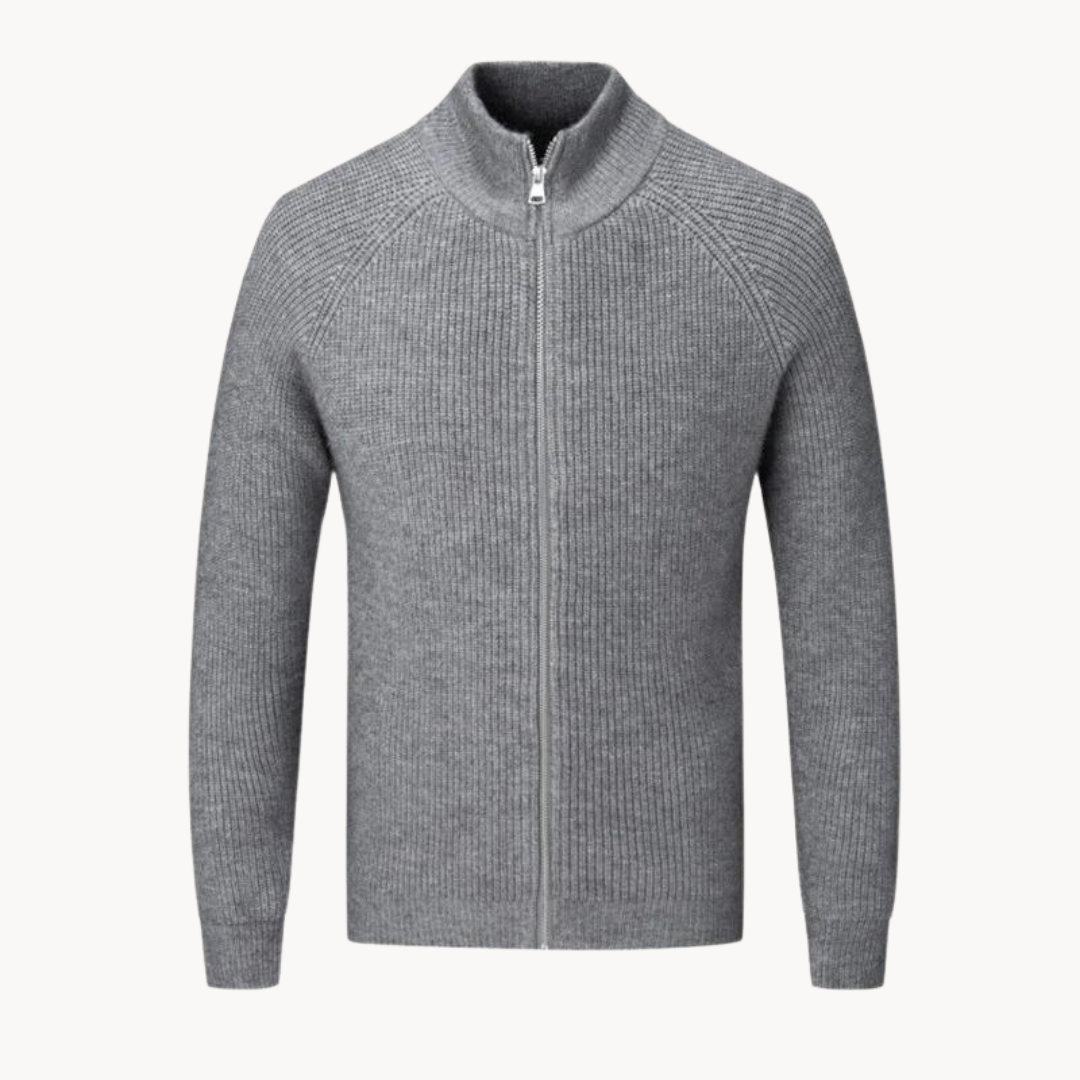 Luca Cashmere Zip Sweater