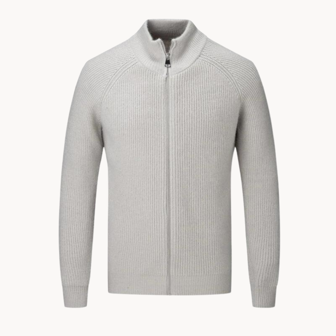 Luca Cashmere Zip Sweater