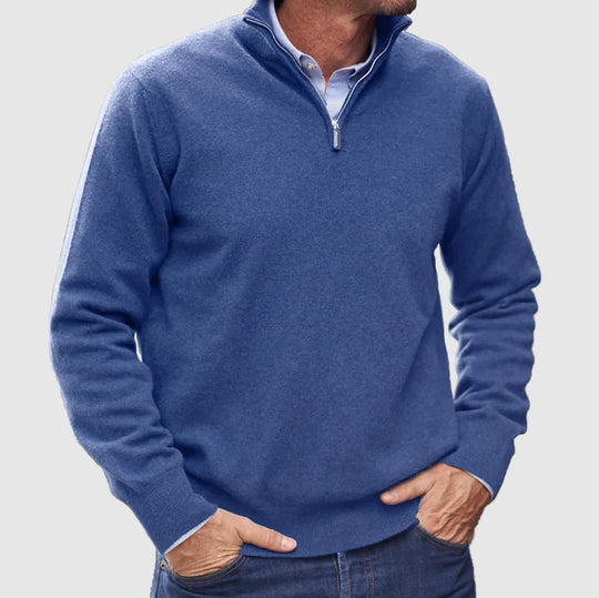 Italian Men’s Sweater with Zipper