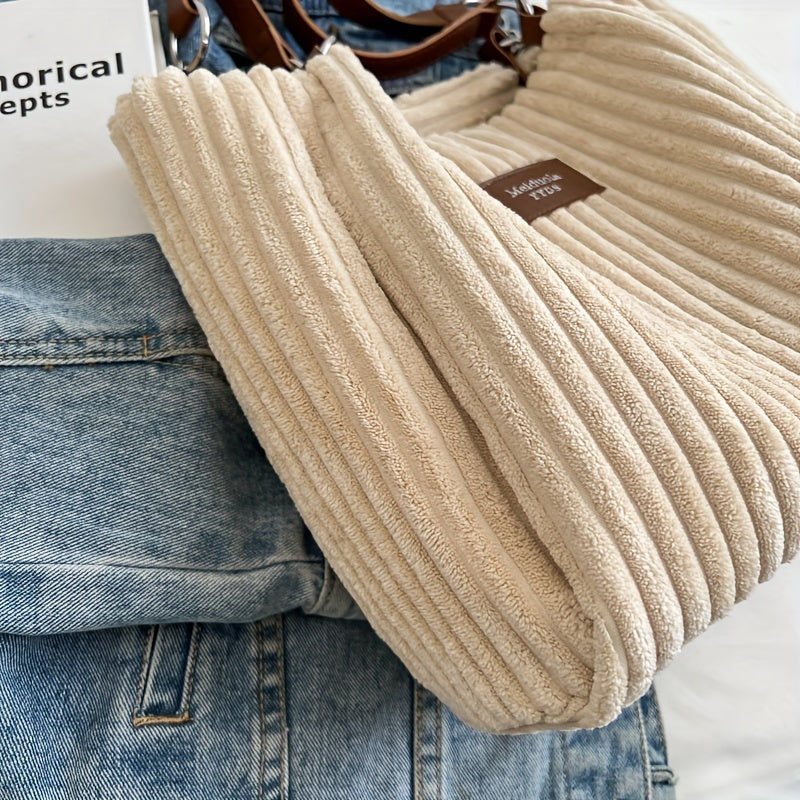 Giulia. - Soft corduroy shoulder bag