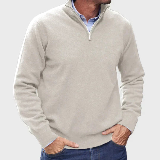 Italian Men’s Sweater with Zipper